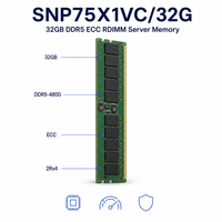 Mémoire serveur DDR5 4800 MHz REG ECC 2Rx4 16 Go 32 Go 64 Go pour serveur de centre de données en rack d'entreprise