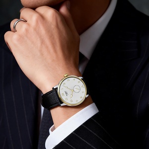 OEM High end <b>Mechanical</b> Business <b>Watch</b> for Swiss Men's Stainless Steel Leather Band Luxury Design Elegant Automatic <b>Watches</b> - Product Image 5