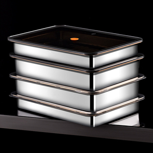 Boîte de conservation en acier inoxydable pour raviolis, boîte de congélation réutilisable, empilable, pour réfrigérateur de cuisine, boîte de rangement pour raviolis - Product Image 5