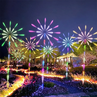 Große Smarte RGB-Feuerwerkslichter mit App-Steuerung in 2,5/3,5/4,5 m – RGB LED Starburst Lichterketten für den Weihnachtsbaum