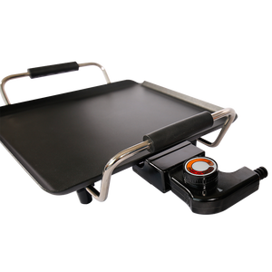XINHUA Marmite Ménagère Barbecue Électrique Sans Fumée <span class=keywords><strong>Plancha</strong></span> Grill Aluminium CB OEM PTFE 27 pour Usage Domestique Noir - Product Image 2