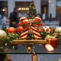 Décoration de Noël personnalisée pour la maison : Cintre à chaussettes imprimé en alliage de zinc, écologique et certifié CE