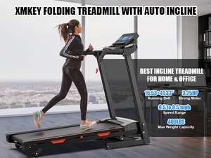 EU SHULI Portable Commercial Motorized with 4.0HP Motor Steel Frame Home Use Folding Auto Incline LCD Display - Product Image 3