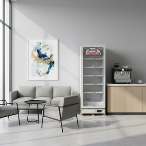 Réfrigérateur de présentation à porte vitrée CE ETL 380L, réfrigérateur à boissons économique 220V, refroidisseur de bière, vitrine réfrigérée pour magasin - Product Image 4