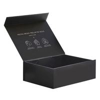 JeyBox Factory - Caja de Regalo de Cartón Rígido de Lujo Hecha a Mano, con Laminación Mate, Esponja y Cierre Magnético para Calcetines
