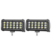 Barre lumineuse LED tout-terrain 12V super lumineuse à faisceau spot, format compact 6 pouces, lot de 2 par boîte, pour voitures