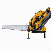 Grue de camion pliante à flèche articulée de 28 tonnes, 8 sections, portée de 20,8 m avec treuil et télécommande, pour levage lourd