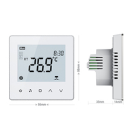 Termostato Inteligente Modbus para Unidades Fan Coil, Ahorro de Energía, Control de Temperatura para HVAC de Hotel, Montaje en Pared