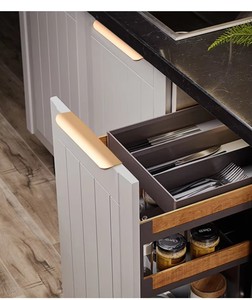 Tay nắm tủ âm hiện đại, đa dạng chiều dài, chất liệu nhôm, dùng cho tủ quần áo - Product Image 6