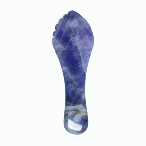 Amethyst <b>toothed</b> gua sha board gua sha tool massage tool back gua sha tool spa tool - Product Image 1