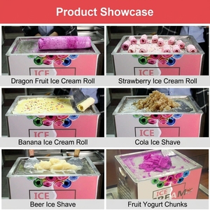 เครื่องทำไอศกรีมม้วนทอดแบบใหม่ เครื่องทำโยเกิร์ตทอด นมทอด ผลไม้ทอด สไตล์ไทย เครื่องทำไอศกรีมทอดไฟฟ้าเชิงพาณิชย์ - Product Image 6