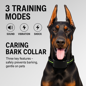 <span class=keywords><strong>Collar</strong></span> DE <span class=keywords><strong>CONTROL</strong></span> DE ladridos eléctrico inteligente recargable 3 en 1, dispositivo de entrenamiento para perros antiladridos con función de detección automática - Product Image 3