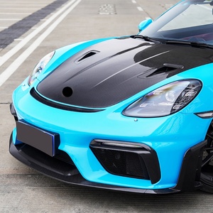 Nouveau pare-chocs avant en fibre de carbone, abat-jour, feux de jour, feux antibrouillard, cadre de calandre pour 718 Cayman Boxster RS - Product Image 4