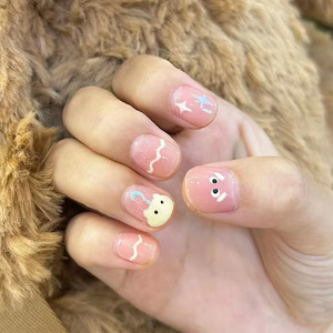 Uñas Hechas a Mano Pintadas a Mano Dibujos Animados Degradado Temperamento Espejo Mágico Polvo Arte de Alta Gama Usable Blanqueamiento Pegatinas de Uñas - Product Image 6