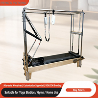 Máquina de Pilates Cadillac de Madera de Arce de Grado Profesional para Gimnasio, Equipo Completo con Programas