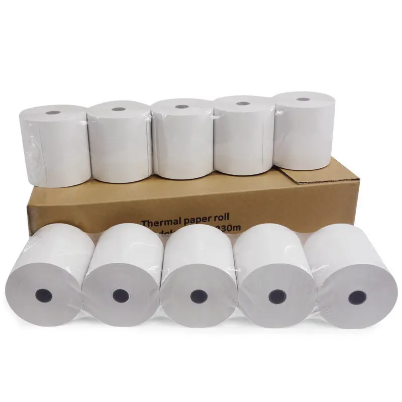 Hot Wholesale Price 80x70 80x60 57x40 Thermal Paper Roll Cash Register Paper for ATM and POS System - OEM Available 