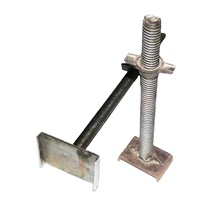 Étais de construction creux à vis, support simple à tête spirale, réglable, pour échafaudage en acier, avec surface PVD supérieure