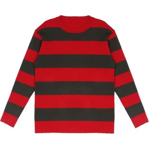 Costume d'Halloween pour homme, pull tricoté, chapeau marron, gants, autocollants plaies de sang, ensemble de tenue de cosplay - Product Image 3