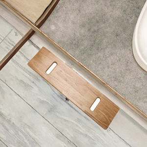 Planche de transfert pour patients en bois de caoutchouc poli, style art populaire, dispositif d'assistance pour le transfert de fauteuil roulant vers lit, bain, toilettes - Product Image 3