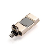Unidad Flash USB Longima OTG 4 en 1 de Metal 3.0, 2TB Portátil y Multifuncional con Interfaz Tipo-C para Teléfonos y Computadoras, Opciones de 64GB/128GB