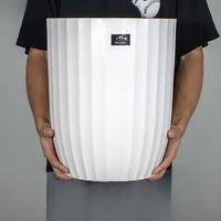Grand pot de fleurs d'intérieur en résine, plateau de plantation minimaliste à roulettes dissimulées, pour salons, pot de paradis pour oiseaux à large ouverture, léger