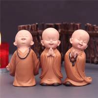 Statue de moine en résine créative, Shao Lin Kung Fu, bébé moine, statues de Bouddha