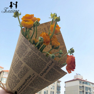 Papier d'emballage kraft brun pour bouquet de fleurs fraîches, papier d'emballage pour cadeaux, vente chaude. - Product Image 2