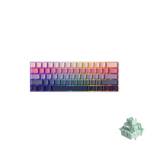 MonsGeek FUN60 Max Tri-Mode Magnetic Keyboard 8K Polling Rate 0.01mm Rapid Trigger Hot-Swappable HE Switch 60% Layout
