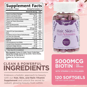 Cápsulas de Colágeno y Biotina de Alta Potencia OEM/ODM para una Piel Joven y Cabello Fuerte, Certificadas, Personalizadas, Bajas en Carbohidratos y Azúcar - Product Image 6