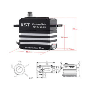 <span class=keywords><strong>Moteur</strong></span> Brushless Standard KST X20-3005 32KG pour voitures de course sur route, drift, buggies, avions acrobatiques et jets à l'échelle 1:8/1:10 - Product Image 2