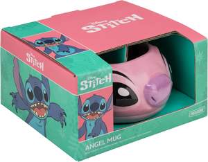 <span class=keywords><strong>Taza</strong></span> de café de cerámica con forma de Ángel Paladone, 450ml, con licencia oficial de Lilo & <span class=keywords><strong>Stitch</strong></span>, mercancía <span class=keywords><strong>3D</strong></span>, novedad, vasos para bebidas calientes - Product Image 3