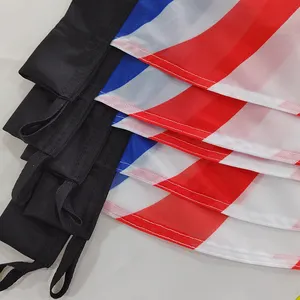सस्ते फैक्टरी कस्टम विज्ञापन पदोन्नति उड़ान पंख झंडा बैनर समुद्र तट पाल झंडा