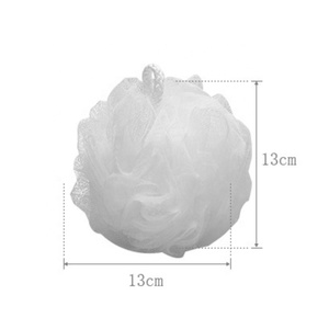 Éponge <span class=keywords><strong>de</strong></span> <span class=keywords><strong>bain</strong></span> douce personnalisable non toxique avec logo, <span class=keywords><strong>boule</strong></span> en maille écologique en plastique, outil <span class=keywords><strong>de</strong></span> nettoyage corporel exfoliant coloré en forme <span class=keywords><strong>de</strong></span> fleur - Product Image 2
