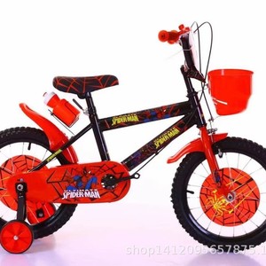 Spider-Man Kids Bicycle 16 Inch With Training Wheels And Basket For Children - Product Image 2