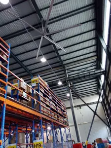 Bestseller Werkstatt Industrie Hvls Lüfter mit Fernbedienung 7,3 m Industrie Decken ventilator 10 Flügel