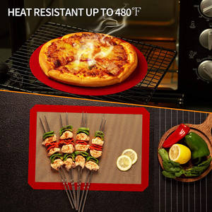 อาหารปลอดภัยไม่ติดซิลิโคนไฟเบอร์กลาสเสื่ออบซับแผ่นฟอยล์ - Product Image 3