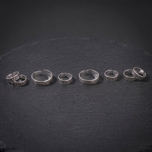 Women's Religious Traditional Indian Style Fine Silver Toe Ring with Black Finish Elegant Indian-<b>Inspired</b> Accessory - Product Image 5