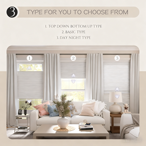 Smart Honeycomb Blind Cellular Shade Waterproof UV Protection Window <b>Screen</b> for <b>Bedroom</b> Bathroom Living Room - Product Image 3