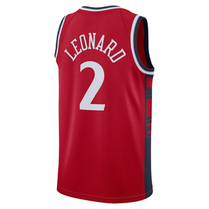 Herenkleding # 2 Leonard LA Jersey op maat gemaakte basketbaloverhemden Geborduurde jeugduniformen Sportkleding met logo's Hot-press - Product Image 4