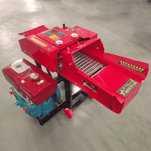 Nuova Tritatutto Diesel in Metallo per Foraggio, Mini Frantumatore di Paglia, Macchina per la Produzione di Mangimi per Animali, Trituratore per Insilato ed Erba 220V 3T - Product Image 6