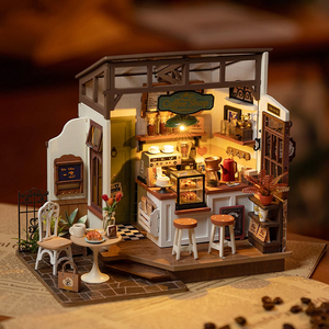 <span class=keywords><strong>Robotime</strong></span> Rolife Vente <span class=keywords><strong>en</strong></span> gros Jouets <span class=keywords><strong>en</strong></span> <span class=keywords><strong>bois</strong></span> Kit artisanal Maison miniature DIY DG162 Slow Life Cafe House Puzzles <span class=keywords><strong>3D</strong></span> - Product Image 2