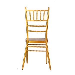 Silla para Fiestas de Boda en Dorado con Estilo Moderno, Muebles Metálicos con Cojín para Comedor en Hoteles - Product Image 1