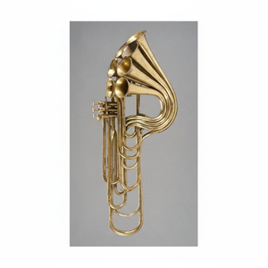 Cuerno de corneta de latón único con proyección de tono claro Ideal para exploradores amantes de la música y eventos al aire libre - Product Image 1