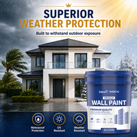 Peinture extérieure pour maison 100 % acrylique, résistante au sel, anti-moisissure, pour clôtures et murs