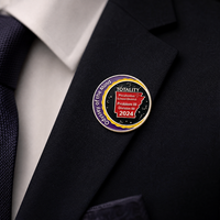 Broche personnalisée en émail souple avec texte, slogan, logo, en alliage de zinc, pour cadeau promotionnel, événement d'entreprise, vente en gros