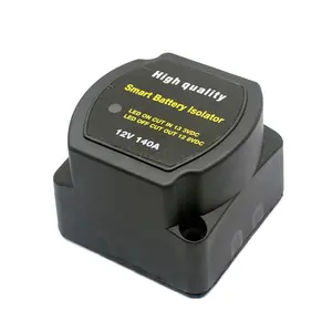 Isolador de bateria inteligente, bateria inteligente de relé sensível ao voltagem 12v/24v 140a, sensor único