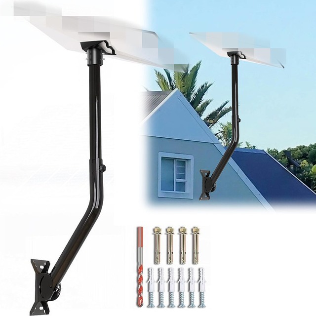 Grandluxe Heavy Duty Compatible Starlink V3 Mounting Kit Outdoor TV Adjustable Stainless Steel Mount Pole