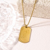 Colgante de Acero Inoxidable con Diseño Islámico Árabe Musulmán, Alá, Ayatul Kursi, Corán, Joyería de Moda, Collares, Venta al por Mayor, Regalo de Eid