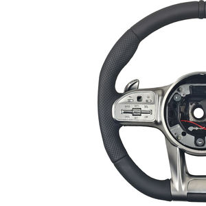 Volant sport en cuir Mercedes Benz pour Classe C (W205/<span class=keywords><strong>W204</strong></span>) G500 G55 G63 S500 - Véritable fibre de carbone et cuir Nappa - Product Image 2