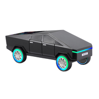 WS-580L 15W Enceinte portable Bluetooth de bureau sans fil au design Tesla Cyberpickup, mini karaoké pour voiture MS-538 avec éclairage disco RGB
